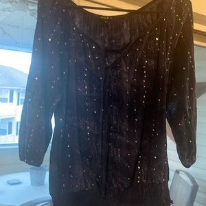 Hand sewn sequined blouse !